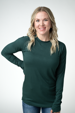 PREBOOK Blair Long Sleeve Top - Evergreen