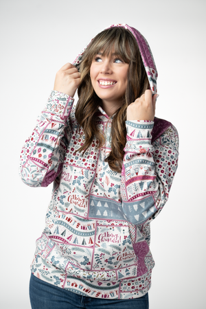 PREBOOK Soft & Cozy Pullover Hoodie - Holiday Patchwork