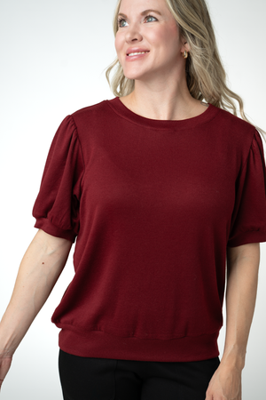PREBOOK Katie Cozy Top - Cranberry