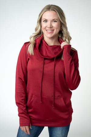 PREBOOK Cloud Funnel Neck - Cranberry
