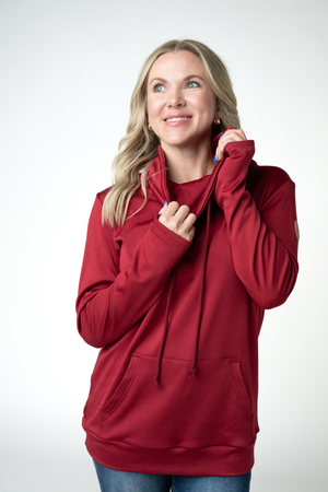 PREBOOK Cloud Funnel Neck - Cranberry