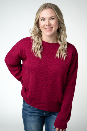 PREBOOK Gianna Pullover Sweater - Cranberry