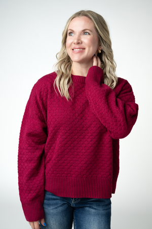 PREBOOK Gianna Pullover Sweater - Cranberry