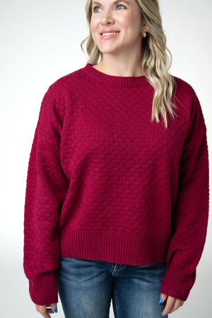 PREBOOK Gianna Pullover Sweater - Cranberry