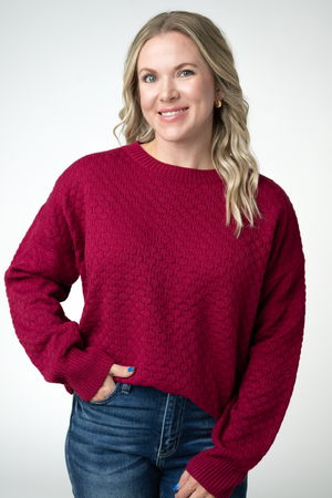PREBOOK Gianna Pullover Sweater - Cranberry