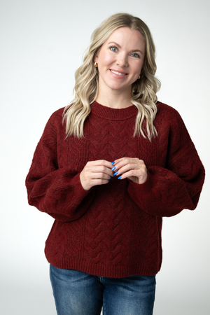 PREBOOK Dakota Sweater - Burgundy