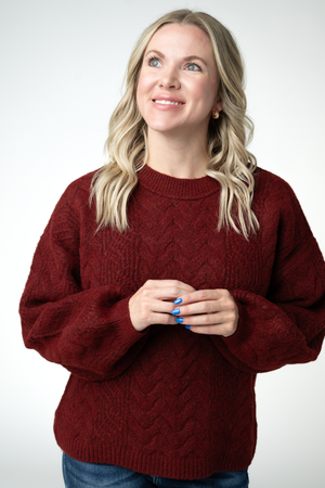 PREBOOK Dakota Sweater - Burgundy