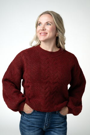 PREBOOK Dakota Sweater - Burgundy
