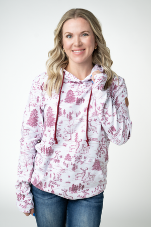 PREBOOK Hailey Pullover Hoodie -  Cranberry Woodland