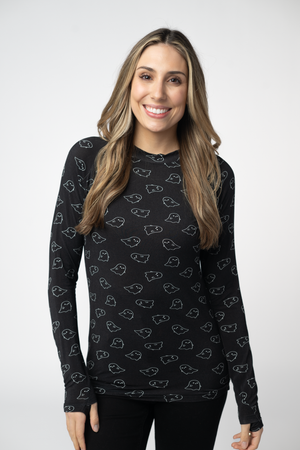 Blair Long Sleeve Top - Ghosts by Michelle Mae