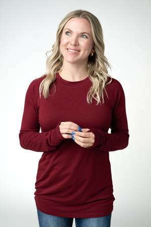 PREBOOK Blair Long Sleeve Top - Cranberry
