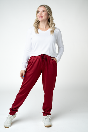 PREBOOK Cloud Joggers - Cranberry