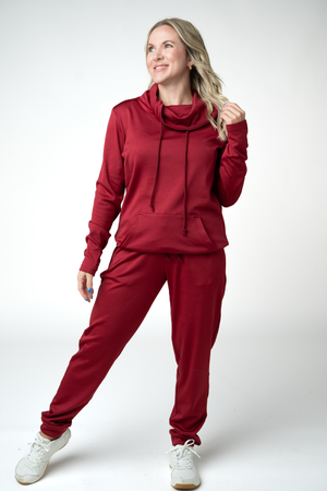 PREBOOK Cloud Joggers - Cranberry