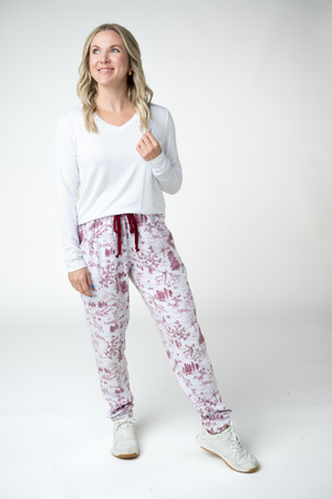 PREBOOK Classic Joggers -  Cranberry Woodland