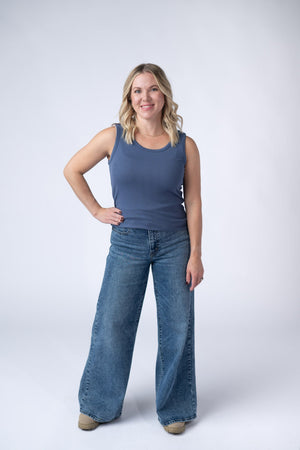 Ava Tank - Blue by Michelle Mae