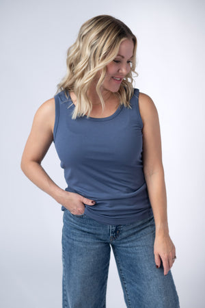 Ava Tank - Blue by Michelle Mae