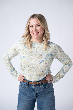 Blair Long Sleeve Top - Spring Meadows by Michelle Mae