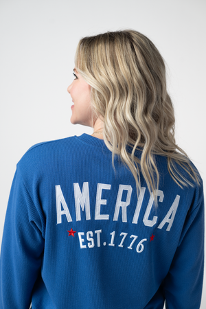 America Pullover - Blue by Michelle Mae