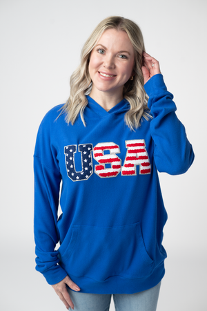 Corrine Hoodie - Royal Blue USA by Michelle Mae