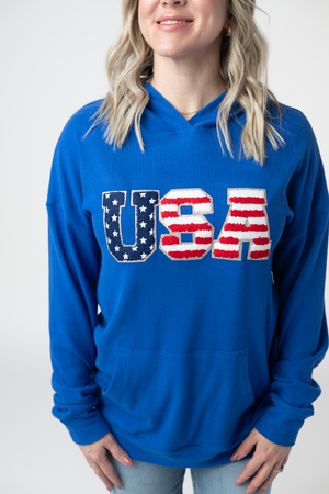 Corrine Hoodie - Royal Blue USA by Michelle Mae