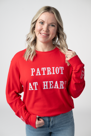 Corrine Embroidered Pullover Top - Patriot at Heart by Michelle Mae