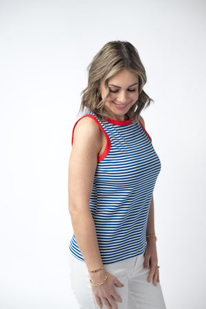 Classic Tank - Patriotic Stripes by Michelle Mae