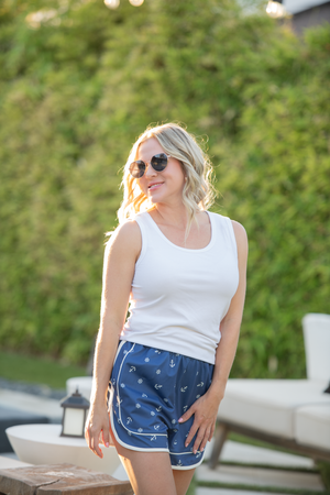 Dolphin Shorts - Nautical Navy by Michelle Mae