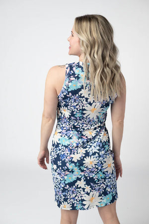 Mariah Ribbed Dress - Daisy Blues by Michelle Mae