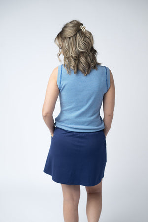 Serena Luxe Skort - Navy by Michelle Mae