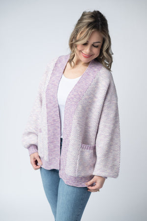 Kinsley Cardigan - Purple Mix by Michelle Mae
