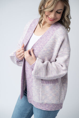 Kinsley Cardigan - Purple Mix by Michelle Mae