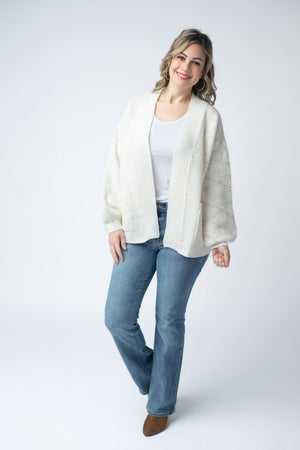 Kinsley Cardigan - Pink and Green Mix by Michelle Mae