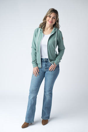 Fullzip Hoodie - Sage by Michelle Mae