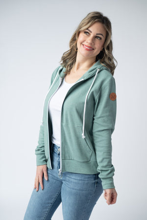 Fullzip Hoodie - Sage by Michelle Mae