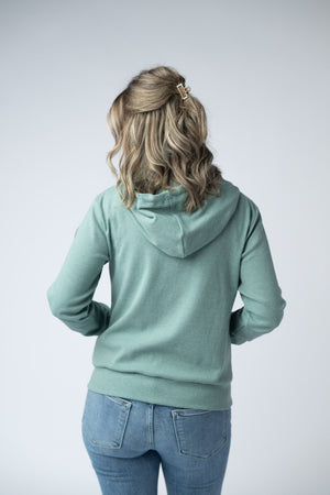 Fullzip Hoodie - Sage by Michelle Mae