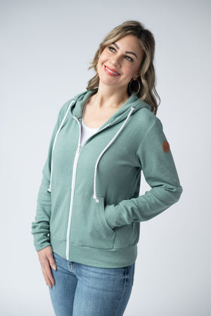 Fullzip Hoodie - Sage by Michelle Mae