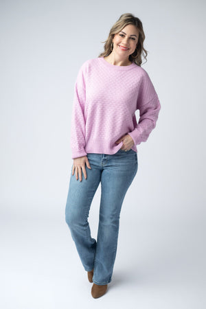 Gianna Pullover Sweater - Pink by Michelle Mae
