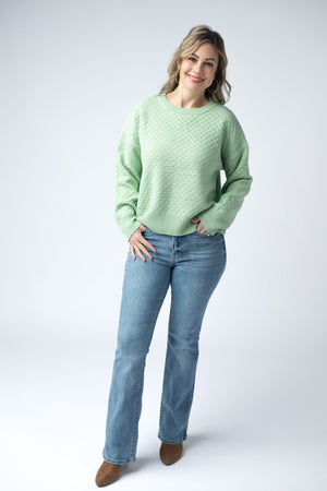 Gianna Pullover Sweater - Spring Sage Green by Michelle Mae