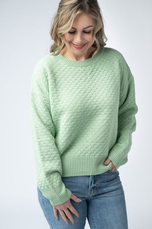 Gianna Pullover Sweater - Spring Sage Green by Michelle Mae