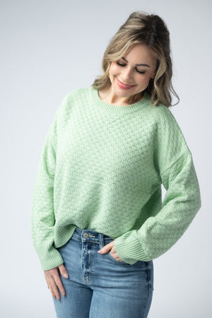 Gianna Pullover Sweater - Spring Sage Green by Michelle Mae