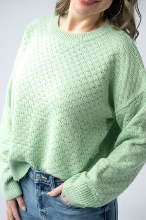 Gianna Pullover Sweater - Spring Sage Green by Michelle Mae