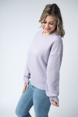 Gianna Pullover Sweater - Lavender by Michelle Mae