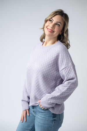 Gianna Pullover Sweater - Lavender by Michelle Mae