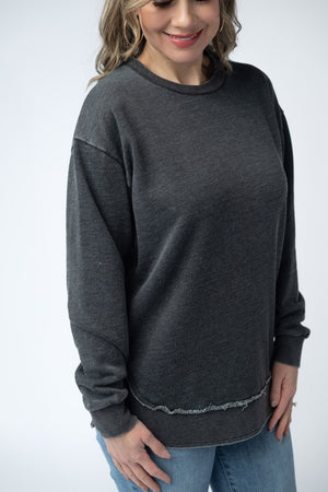 Vintage Wash Pullover - Black by Michelle Mae