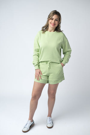 Vintage Wash Pullover - Spring Leaf by Michelle Mae