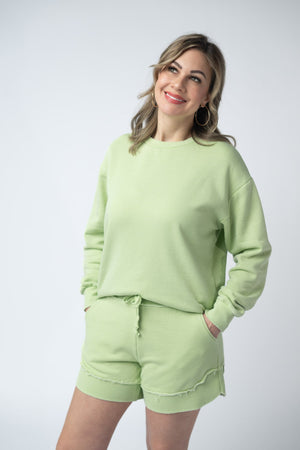 Vintage Wash Pullover - Spring Leaf by Michelle Mae