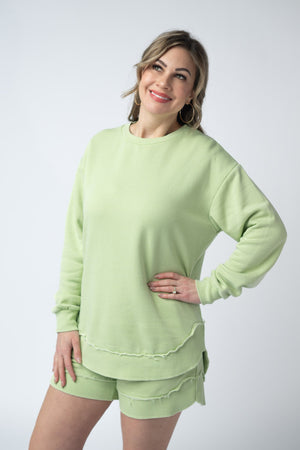 Vintage Wash Pullover - Spring Leaf by Michelle Mae