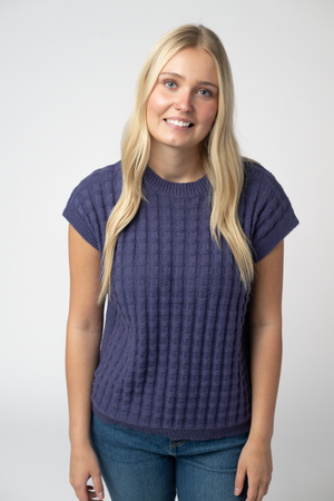 PREBOOK Kelly Knitted Top - Slate Purple