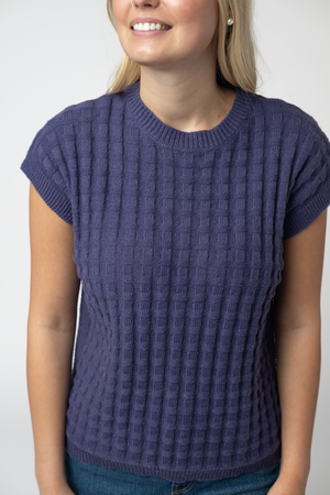 PREBOOK Kelly Knitted Top - Slate Purple