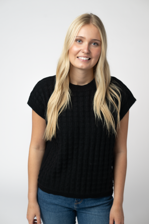 Kelly Knitted Top - Black by Michelle Mae